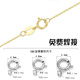 Fat Donglai's same style 18k gold pendant universal buckle head necklace spring buckle bracelet buckle universal buckle color gold rope buckle K white (5.4mm)