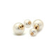 Fellala (fallala) double-sided pearl earrings, high-end, light luxury imitation pearl earrings, earrings, gifts for best friends and girlfriends during festivals, same style in shopping malls
