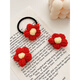 CHUXIANG gives you a small red flower brooch, peripheral accessories, bracelets, cute Japanese pins for women's hair, 1# red flower brooch B02-304-9