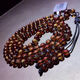 Moshe Dominican red and blue amber bracelet, blood amber 3A water purification beads, sweater chain, Mexican amber, beeswax necklace (6mm) red and blue amber 108 beads