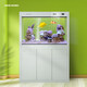 Fujian Jiang (minjiang) fish tank, aquarium, screen, living room, ecological landscaping, no need to change water, goldfish tank, ornamental arowana tank, turtle tank, aquatic plant tank, elegant white (fish farming gift pack + upgraded filtration) length 60*width 30*height 135 (fish tank+cabinet)