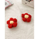 CHUXIANG gives you a small red flower brooch, peripheral accessories, bracelets, cute Japanese pins for women's hair, 1# red flower brooch B02-304-9