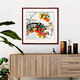 Zi Teng Sui Xuan Everything Goes Wishful Decoration Painting New Chinese Style Living Room Sofa Background Wall Painting Restaurant Dining Room Mural Persimmon Painting Picture 4 50*50cm mahogany color solid wood frame