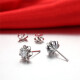 Ming Diamond International Diamond Earrings Sunflower PT950 Platinum Earrings/Platinum Earrings Women's Proposal Engagement Wedding Earrings Earrings