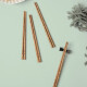 Double Gun (Suncha) Chopsticks Household Solid Wood Chicken Wing Wood Chopsticks No Paint No Wax Children's Chopsticks Children's Family Pack Baby Chopsticks 3 Pairs