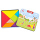 Fuhaier Tangram Intellectual Puzzle 2nd and 1st Grade Primary School Students Kindergarten Learning Aids Mathematics Teaching Aids Children's Toys