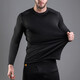 Longya B2 level thermal functional crew neck shirt PRO version autumn and winter outdoor thermal underwear tops for men, Extreme Night Black S (Height 175 Weight 135-155 Jin Jin equals 0.5 kg)