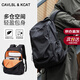 CavlslKcat Backpack Men's Backpack Casual Business Laptop Bag Large Capacity Travel Bag High School College Student Bag Black Large 15.6 Inch 30*19*47cm