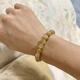 Xuecong Natural Hetian Jade Pulsera azúcar Material blanco Xinjiang Jade Material mixto Jadio Jade 8 mm Pulsera redonda No. 698 Diámetro 8 mm Peso 17.84 Gramos