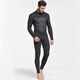 SBART 3MM diving suit one-piece thickened cold-proof and warm winter swimsuit deep diving snorkeling surfing sports fishing suit training suit 1070 men's black 3mm L