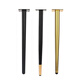 Lailiwei table legs with extended metal support legs, dressing table legs, bar stools, chair legs, office desk legs, desk legs, black gold, straight legs, height 65CM