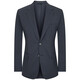 Angel Bird Wool Suit (Single Top) Business Men's Suit Textured Slim Fit Jacket KEBB241013 Gray 48A