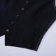 雅戈尔（YOUNGOR）西服马夹男五粒单排扣修身版羊毛混纺不易皱易打理商场同款 黑色 XL 180/100A