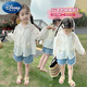 Disney (Disney) Girls 2024 Summer New Sun Protection Clothing Jacket Children's Summer Lace Top Baby Girl Thin Hooded Sun Protection Clothing Sun Protection Clothing 100 Sizes
