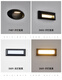 Outdoor Treppe Wasserlampe Nacht Lampe Wandlampe Fuß Lampe Trittkino Stieflampe Erfassungs Ecklampe LED D693 173*80 mm 3W warmes Licht immer hell hell hell hell