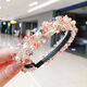 Chuxiang (CHUXIANG) children's headband little girl's cute hair accessories new hairpin girl's anti-slip headband baby does not hurt hair headwear pearl lace 3-piece set A11-303