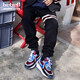 Nike (Nike) [Strictly Selectly Selectly Good Products] Nike Sacai X Nike Ldv Waffle Zapatos de tres partes de tres partes Sports Running Zapatos de gris negro y azul DJ4877-600 40.5