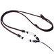 Tang Huisse hand-woven jade pendant necklace rope Hetian jade pendant pendant lanyard jade pendant for men and women 925 silver + Hetian jade brown model