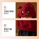 ASK JUNIOR New Year's Qiji red boys' sweatshirt children's winter thickened knitted sportswear three-dimensional ears Spider-Man pullover 130