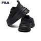 FILA Women's Canvas Shoes LAVA Fat Fat Sole Thick High Sole Increased Shoes Canvas Shoes Casual Shoes Black-BK 38.5