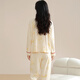 Cat Man Pure Cotton Pajamas Women's Long Sleeve Trousers Spring and Autumn Style Pullover Can We Wear Outside the Fall and Winter Home Clothing Set Full Cotton 9901 XL (Suggested 120-140Jin [Jin equals 0.5 kg])