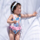 Yizi children's swimsuit girls one-piece swimsuit children's baby hot spring swimwear headband EZI20G061100cm