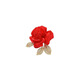 Mr. Ouyang's national style fashionable red rose brooch for women, exquisite retro corsage, temperament, flower coat brooch accessories, rose brooch A26-205