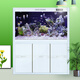 Fujian Jiang (minjiang) fish tank, aquarium, screen, living room, ecological landscaping, no need to change water, goldfish tank, ornamental arowana tank, turtle tank, aquatic plant tank, elegant white (fish farming gift pack + upgraded filtration) length 60*width 30*height 135 (fish tank+cabinet)