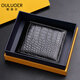 Oulol Tailandia Crocodile Cuero Billetera Casual Men's Youth Short Light Luxury Luxury Men's Short Multi-Card Marca Millet Billet