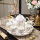 Zhengye housewarming gift, light luxury water cup set, new Chinese style home cup tea set, complete wedding gift, new Chinese style magnolia water set, 8-piece set, gift box