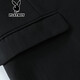 Playboy suit, men's casual suit, black jacket, formal groomsman suit, groom's wedding three-piece suit, 801 two-button black suit, suit + trousers 175A