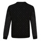 VJC autumn and winter men's new plaid wool long-sleeved sweater D24DC2731 black flower regular M 48