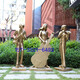 Outdoor music figure fiberglass sculpture garden landscape courtyard real estate sales department shopping mall large ornaments decoration combination B fixed jin