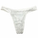 Private Shang Men's Sexy Underwear White Lace Pattern Transparent Briefs Temptation T-Pants Men's T-Pants One Size 170Jin Jin is equal to 0.5kg within