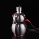 Yingrong 304 stainless steel gourd jug outdoor portable wine gourd kettle strap leather case thickened stainless steel jug 304 gourd 3Jin Jin is equal to 0.5 kg (1 wine glass + 1 funnel)