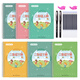 Jin Zhiye second grade second volume Chinese primary school students' copybook special groove for calligraphy practice for grades 1-6 People's Education Edition daily practice of synchronized new words hard-pen calligraphy practice calligraphy children's regular script copybook