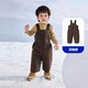 Warm winter outdoor three-proof suspender style down pants for boys and girls 2024 winter baby warm overalls light purple - pre-sale 8 days 90 cm