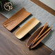 Yinzhi Natural Bamboo Tea Clamp Three-piece Set Kung Fu Tea Set Solid Wood Tea Pick Tea Spoon Tea Lotus Tea Ceremony Parts Old Bamboo Tea Clamp Three-piece Set
