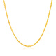 Mengjinyuan 18K gold necklace with gold 750 hollow spun silk chain clavicle chain as a birthday gift for girlfriend