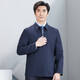 Hongdu summer clothing middle-aged men's jacket for work formal wear without lining business professional wool jacket men's hidden blue JT6093-1 S (165/84A)