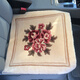 Junxuan Warmth New Zealand Wool Handmade Car Carpet Cushion Pure Cashmere Four Seasons Backless Single Piece Seat Cushion Encrypted Natural Color Three Peony Single Piece