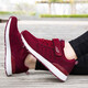Shuman Xiaozu shoes for women new products for autumn and winter anti-slip soft sole middle-aged and elderly mother shoes for dad sports casual shoes for men spring and autumn travel single shoes mesh breathable and steadily shoes flagship official store 829 jujube women's style 35