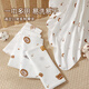 Jingqi Newborn Baby Quilt Newborn Baby Spring and Autumn New Pure Cotton Quilt Newborn Thin Swaddle Bag Single Happy Bear 85*85
