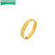 Canbei 18k gold real gold crushed ice ring female color gold tail ring gold au750 imitation 18k gold male and female couple ring No. 11