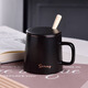 Home Relaxation Ceramic Mug with Spoon Lid for Gifts Coffee Cup Milk Cup Breakfast Cup Office Water Cup Men's and Women's Tea Cup White Home Relaxation Ceramic Mug with Spoon Lid for Gifts Coffee Cup Milk Cup Breakfast Cup Office Water Cup Men's and Women's Tea Cup White