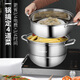 Olodo multi-layer steamer, commercial large-capacity all-in-one steamer, soup pot, fish pot, steamed bun pot, gas stove, induction cooker, universal, celebrity endorsement model, all-steel 304 steamer, 3 layers, 30cm