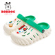 Babudou Kinderschuhe Sommer mittlere und große Kindersandalen für Jungen-Lochschuhe Kinderstapel 117542168 Meter/Grasgrün 34-35