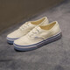 VANS Vans children's shoes official Authentic fresh white shoes blue and white contrast medium and large children's canvas shoes white size 33 actual measured inner length 20.8cm