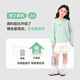 左西女童卫衣春秋儿童上衣时髦2025新款春装女孩中大童衣服 绿色 150