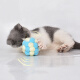 Raise a pet cat toy ball to amuse the cat artifact, cat amusing stick, cat relief toy, self-stimulating kitten, kitten grinding teeth and chewing cat supplies 5cm [plush rainbow ball 1 piece] random color without Specifications